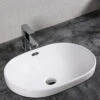 Lavabo Da Appoggio Maira 59,5x41 H19 In Ceramica Bianco Lucido -Bagno Negozio 19461 maira lavabo glossy white 2