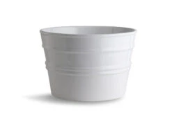 Lavabo Sospeso/Appoggio Bacile Cm.Ø46,5 H30 In Ceramica Lucido Bianco