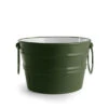 Lavabo Sospeso/Appoggio Bacile Cm.Ø46,5 H30 Con Anelli In Ceramica Lucido Verde Inglese -Bagno Negozio 20486 lavabo bacile verde inglese con anelli 46 5 30