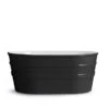 Lavabo Sospeso/Appoggio Tinozza 60X40Xh25 In Ceramica Lucido Nero -Bagno Negozio 20507 lavabo tinozza nero lucido 60 40 25