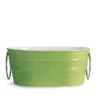Lavabo Sospeso/Appoggio Tinozza 60X40Xh25 Con Anelli In Ceramica Lucido Verde -Bagno Negozio 20514 lavabo tinozza verde lucido con anelli 60 40 25