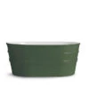 Lavabo Sospeso/Appoggio Tinozza 60X40Xh25 In Ceramica Lucido Verde Inglese -Bagno Negozio 20515 lavabo tinozza verde inglese 60 40 25