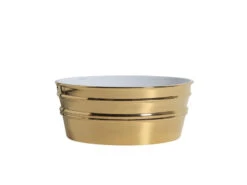 Lavabo Sospeso/Appoggio Tinozza 60X40Xh25 In Ceramica Lucido Oro