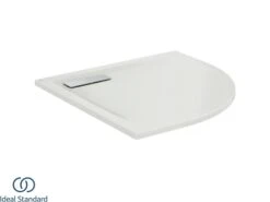 Piatto Doccia Ideal Standard® Ultra Flat New Semicircolare 80x80 Cm Con Ideal Grip Bianco Semilucido