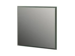 Specchio Bagno Con Luce Led Classic 90x98 Cm Verde Salvia Opaco