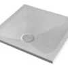 Piatto Doccia Puro Quadrato 80x80 Cotone Bianco Opaco -Bagno Negozio 71664