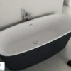 Vasca Freestanding Ideal Standard® Atelier Dea 180x80 Cm Bicolore Bianco/Nero Seta Opaco -Bagno Negozio ambientata 1 atelier dea 70836