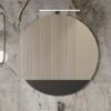 Specchio Tondo Sagomato TOUCH Ø 90 Cm Con Inserto Phoenix Nero Opaco -Bagno Negozio bagno b compo 1 touch specchio