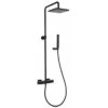 Colonna Doccia Feel Termostatica Nero Opaco A Risparmio Idrico -Bagno Negozio colonna doccia feel nero risparmio idrico v3 nb