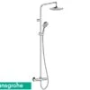 Colonna Doccia Hansgrohe® Vernis Blend Con Miscelatore Termostatico E Soffione Ø200 Tondo Cromo -Bagno Negozio colonna doccia hansgrohe vernis blend con miscelatore termostatico e soffione 200 tondo cromo 67840