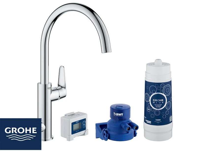 Grohe® Blue Pure Baucurve Miscelatore Lavello Con Sistema Filtrante Dell’Acqua 3 Grohe® Blue Pure Baucurve Miscelatore Lavello Con Sistema Filtrante Dell’Acqua