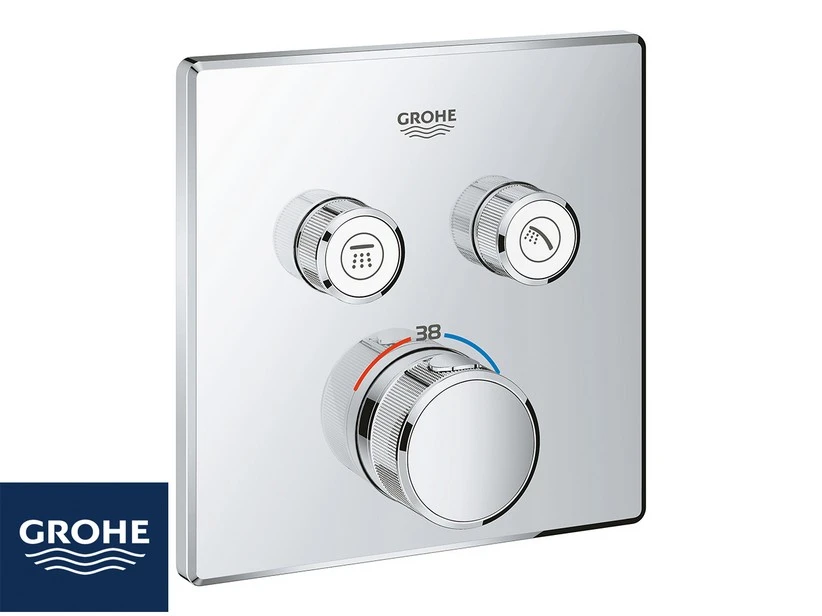 Miscelatore Per Doccia Incasso Grohe Smartcontrol Cube Termostatico Con Deviatore 2 Vie Cromo 3 Miscelatore Per Doccia Incasso Grohe Smartcontrol Cube Termostatico Con Deviatore 2 Vie Cromo