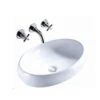 Lavabo Da Appoggio Mincio 59x40 H15 In Ceramica Bianco Lucido -Bagno Negozio lavabo arredo nuvola