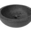 Lavabo Da Appoggio Purestone Ciotola Ø40Xh14 Pietra Naturale Nero 1 Lavabo Da Appoggio Purestone Ciotola Ø40Xh14 Pietra Naturale Nero -Bagno Negozio lavabo arredo pietra purestone ciotola nero 40