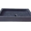 Lavabo Da Appoggio Purestone Union 60X32Xh10 Pietra Naturale Nero -Bagno Negozio lavabo arredo pietra purestone union nero 60