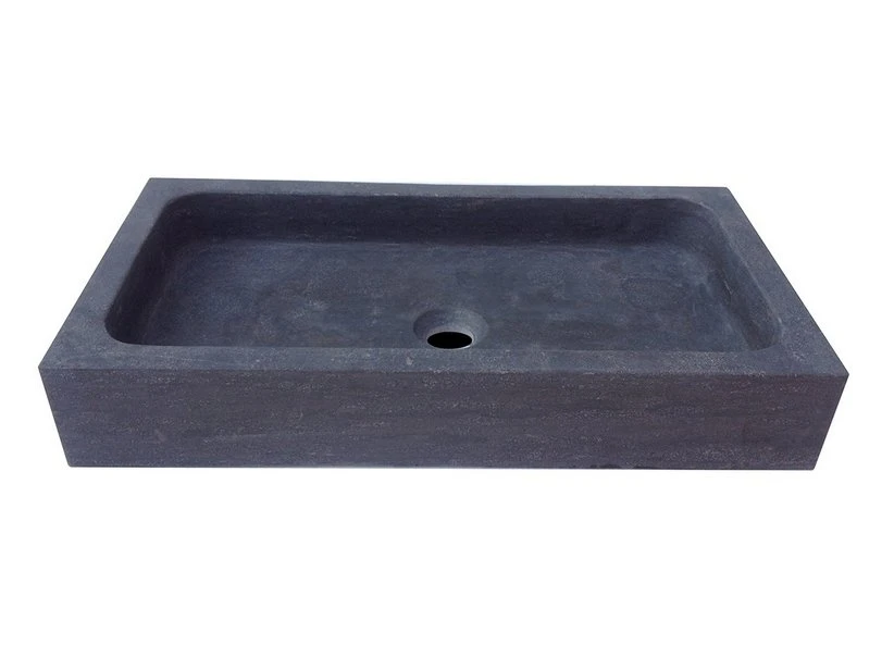 Lavabo Da Appoggio Purestone Union 60X32Xh10 Pietra Naturale Nero 3 Lavabo Da Appoggio Purestone Union 60X32Xh10 Pietra Naturale Nero