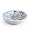 Lavabo Da Appoggio Castellon Decoro Blu In Ceramica Decorato Vintage -Bagno Negozio lavabo castellon deco blue
