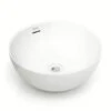 Lavabo Da Appoggio Design Bari Ø37Xh17 In Ceramica Lucido Bianco -Bagno Negozio lavabo design bari 21695
