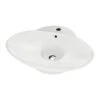 Lavabo Da Appoggio Menphis 61X49 In Resina Opaco Bianco Carrara -Bagno Negozio lavabo memphis bianco