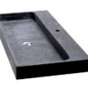 Lavabo Purestone Recife 100x49xH10 Nero -Bagno Negozio lavabo purestone recife nero 100x50 1