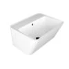 Lavabo Sospeso/Appoggio Wynn 50X40Xh.25 In Ceramica Lucido Bianco -Bagno Negozio lavabo wynn 50x40 bianco lucido frontale