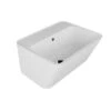 Lavabo Sospeso/Appoggio Wynn 50X40Xh.25 In Ceramica Opaco Bianco