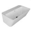 Lavabo Sospeso/Appoggio Wynn 70X40Xh.25 In Ceramica Lucido Bianco 2 Lavabo Sospeso/Appoggio Wynn 70X40Xh.25 In Ceramica Lucido Bianco -Bagno Negozio lavabo wynn 70x40 bianco lucido frontale