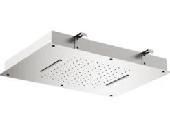 Soffione Doccia Mel A Soffitto 56X40 Acciaio Inox Rettangolare
