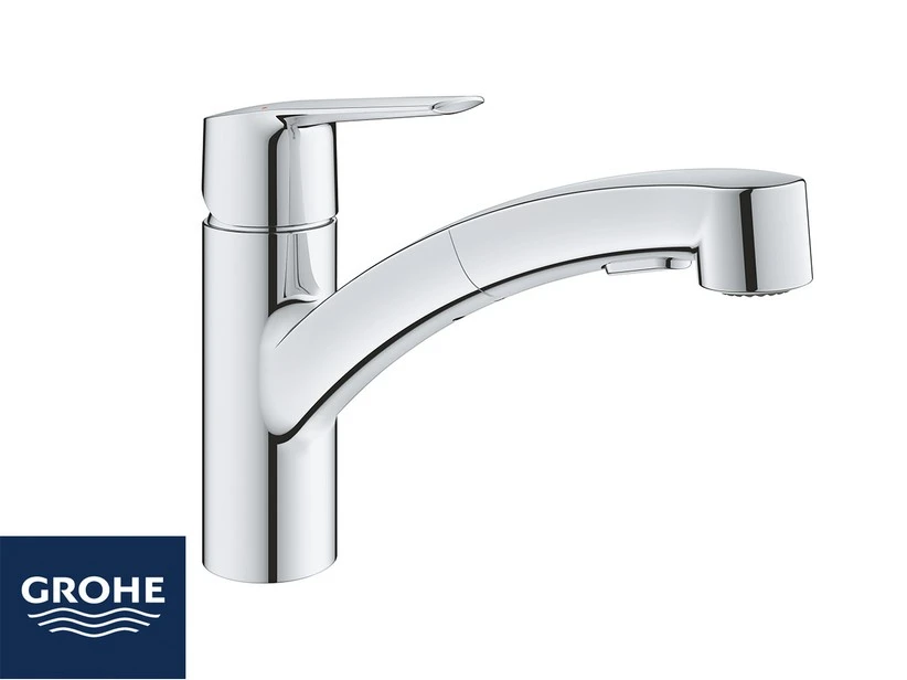 Miscelatore Monocomando Per Cucina Grohe® Start Quickfix Con Doccetta Estraibile Cromo 3 Miscelatore Monocomando Per Cucina Grohe® Start Quickfix Con Doccetta Estraibile Cromo