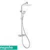 Colonna Doccia My Select E 240 Hansgrohe Con Miscelatore Termostatico E Soffione Quadrato Cromo -Bagno Negozio myselect 240 colonna termostatica