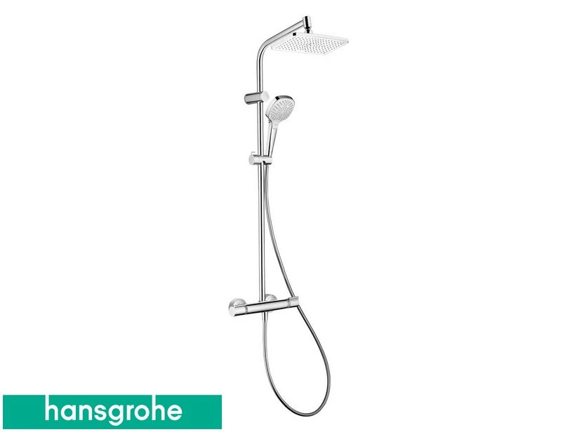 Colonna Doccia My Select E 240 Hansgrohe Con Miscelatore Termostatico E Soffione Quadrato Cromo 3 Colonna Doccia My Select E 240 Hansgrohe Con Miscelatore Termostatico E Soffione Quadrato Cromo