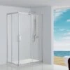 Box Doccia Angolare Neptum 80x120 H190 Porte Scorrevoli Cristallo 6 Mm Trasparente Cromato -Bagno Negozio neptum box doccia angolari 2 lati scorrevoli rettangolari 2