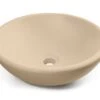Lavabo Da Appoggio Norma In Resina Opaco Crema Marfil -Bagno Negozio norma lavabo arredo crema marfil