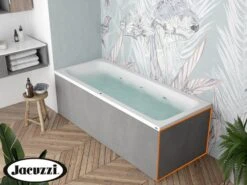 Pannello Laterale Per Vasca Idromassaggio Jacuzzi® Silk 80 Cm Cemento
