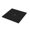 Piatto Doccia Quadrato Crypto 80x80 H2,5 Cm In Resina Nero -Bagno Negozio piatto doccia crypto nero opaco quadrato 80x80 1