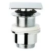 Piletta Lavabo Click Clack Quadrata H90mm Senza Troppo Pieno Cromo -Bagno Negozio piletta click quadra h90 s tp 20cromo