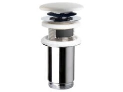 Piletta Lavabo Click Clack Forever H90 Mm Con Tappo In Ceramica Bianco Opaco