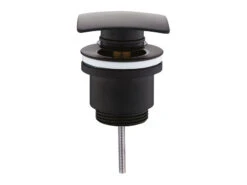 Piletta Lavabo Click Clack Universale Quadrata Nero Opaco