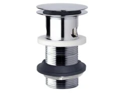 Piletta Per Lavabo/Bidet Clicker H90 Mm Con Troppo Pieno Ottone Cromo