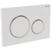 Placca Wc Geberit Sigma20 2 Pulsanti Bianco/Cromo/Bianco