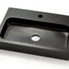 Lavabo Appoggio/Incasso Ponza 60 Nero Africa In Resina Opaco Nero Africa -Bagno Negozio ponza 60 lavabo arredo nero