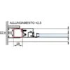 Profilo Di Allungamento Relax 25x25 +2,5cm Inox -Bagno Negozio profilo allungamento relax 2 5cm 1