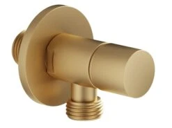 Rubinetto Sottolavabo Stelo Design Tondo Oro Satinato