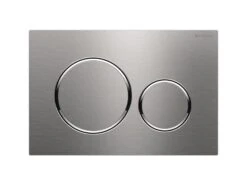 Placca Wc Geberit Sigma20 2 Pulsanti Inox Spazzolato