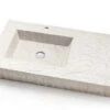 Lavabo Top Slate 90 In Resina Decorato Bianco -Bagno Negozio slate lavabo arredo decape