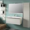 Specchio Bagno Smart 89X61,5 H2 Larice Bianco -Bagno Negozio smart 90 larice bianco specchio con cornice