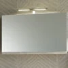 Specchio Bagno Smile Contenitore 90X51 Larice Grigio