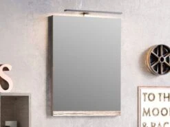 Specchio Bagno Smart 49X61,5 Altezza 2 Natural Oak