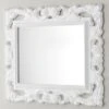 Specchio Bagno Barocco 94X75 Bianco -Bagno Negozio specchio barocco bianco