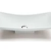 Lavabo Da Appoggio Vela In Resina Opaco Bianco Carrara -Bagno Negozio vela lavabo arredo bianco